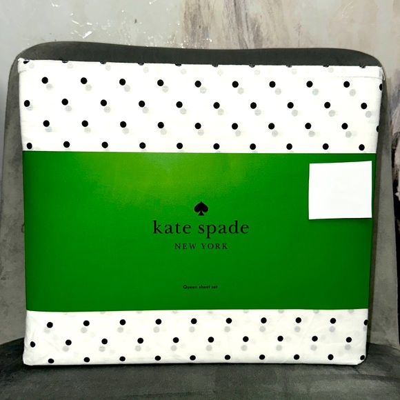 Kate spade polka dots queen sheet set - Picture 1 of 5